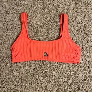pink/coral bikini top